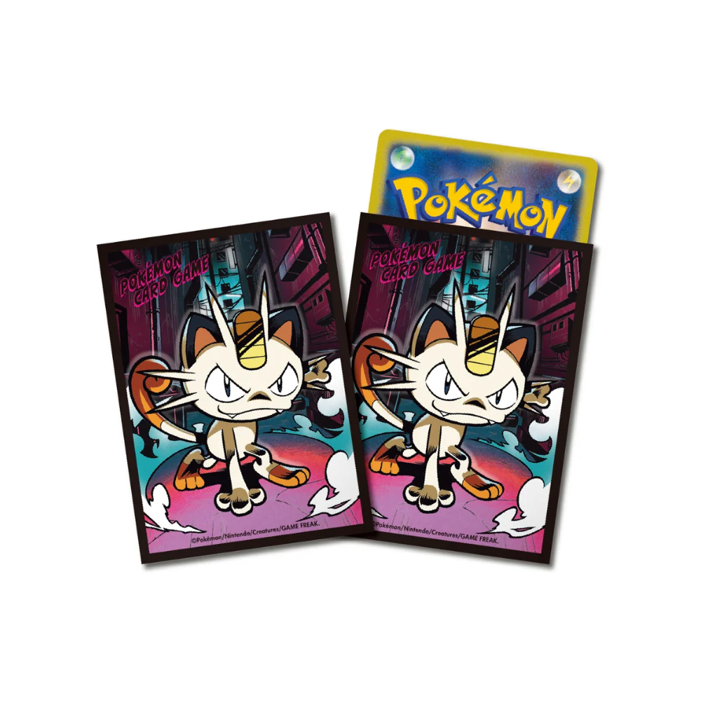 64 Sleeves Premium Glossy Meowth - Pokémon center