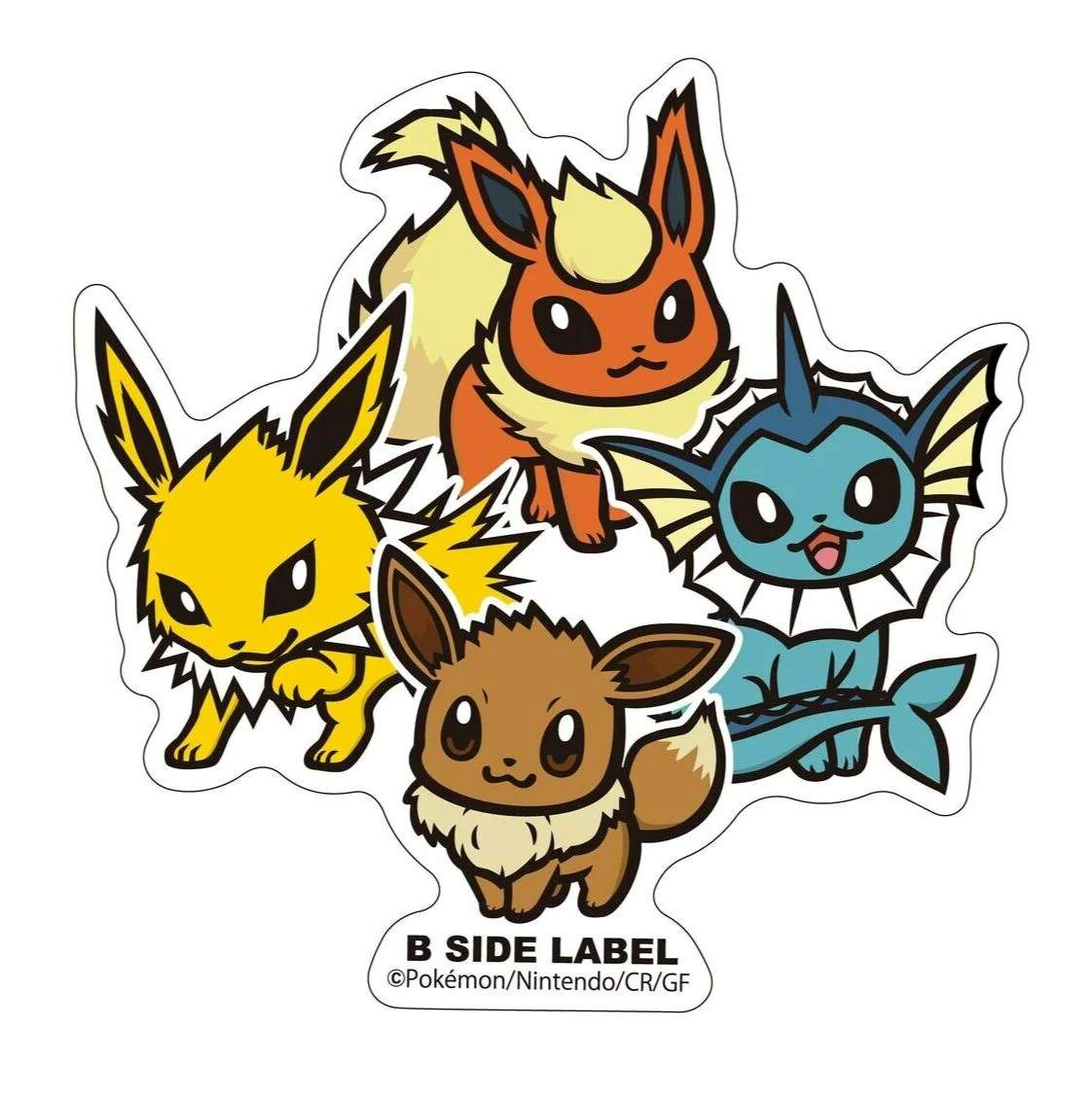 B-SIDE LABEL Évoli & Évolitions Pokémon