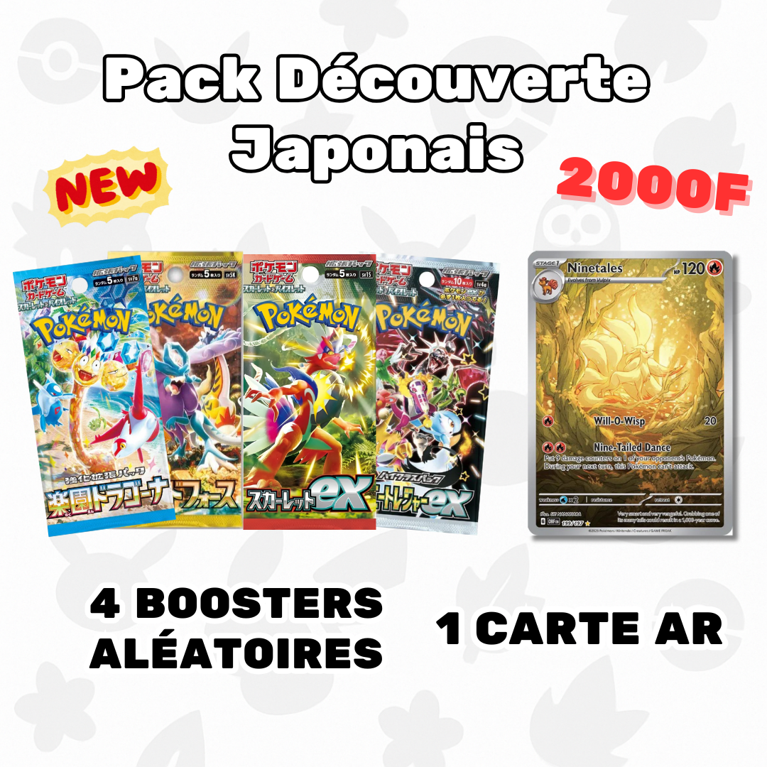Pack découverte Pokémon Japonais